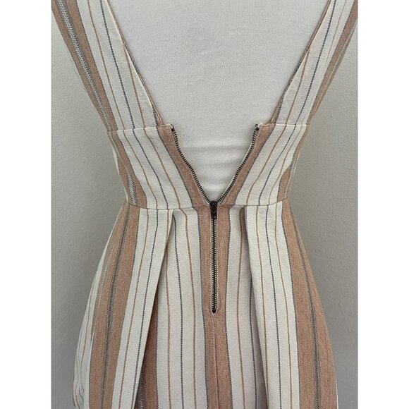 Majorelle Agave dress Revolve size small plunge neckline and back short striped - Picture 8 of 9